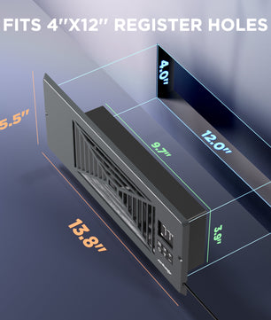 (Open Box) AirSupply BS412 Register Booster Fan