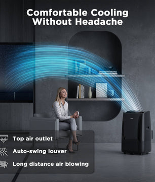 Greenland 14,000 BTU Smart WiFi Portable Air Conditioner - Black