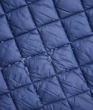 Beach Day on Navy Puffer Blanket