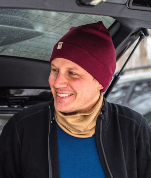 Lightweight - Ridge Cuff Beanie 100% Merino Wool