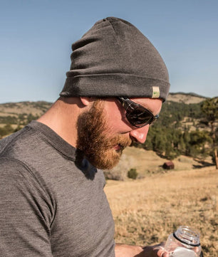 Lightweight - Ridge Cuff Beanie 100% Merino Wool