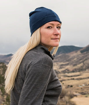 Lightweight - Ridge Cuff Beanie 100% Merino Wool