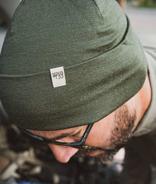 Lightweight - Ridge Cuff Beanie 100% Merino Wool