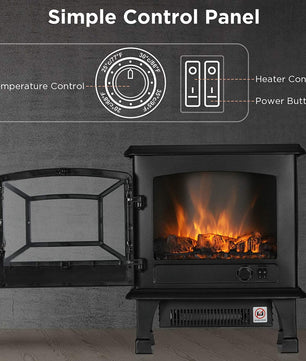 (Open Box) Suburbs TS20 Electric Fireplace Stove