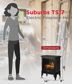 (Open Box) Suburbs TS17 Electric Fireplace Stove
