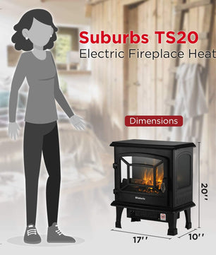(Open Box) Suburbs TS20 Electric Fireplace Stove