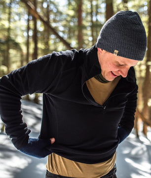 Heavyweight - Men's Wool 1/4 Zip Wilderness