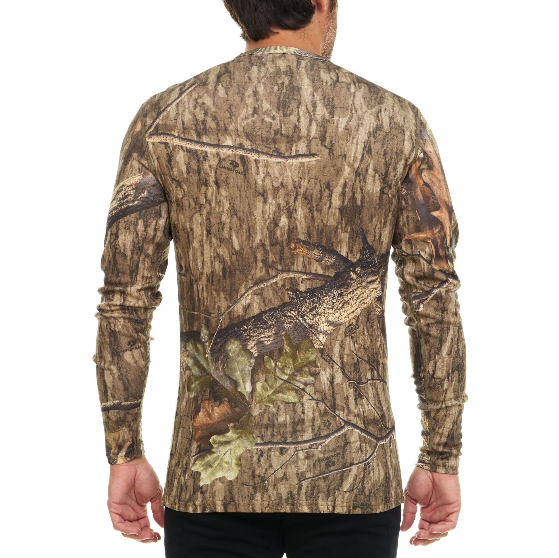 100% Merino Wool - Men's Long Sleeve Crew Shirt - Thermal Base Layer