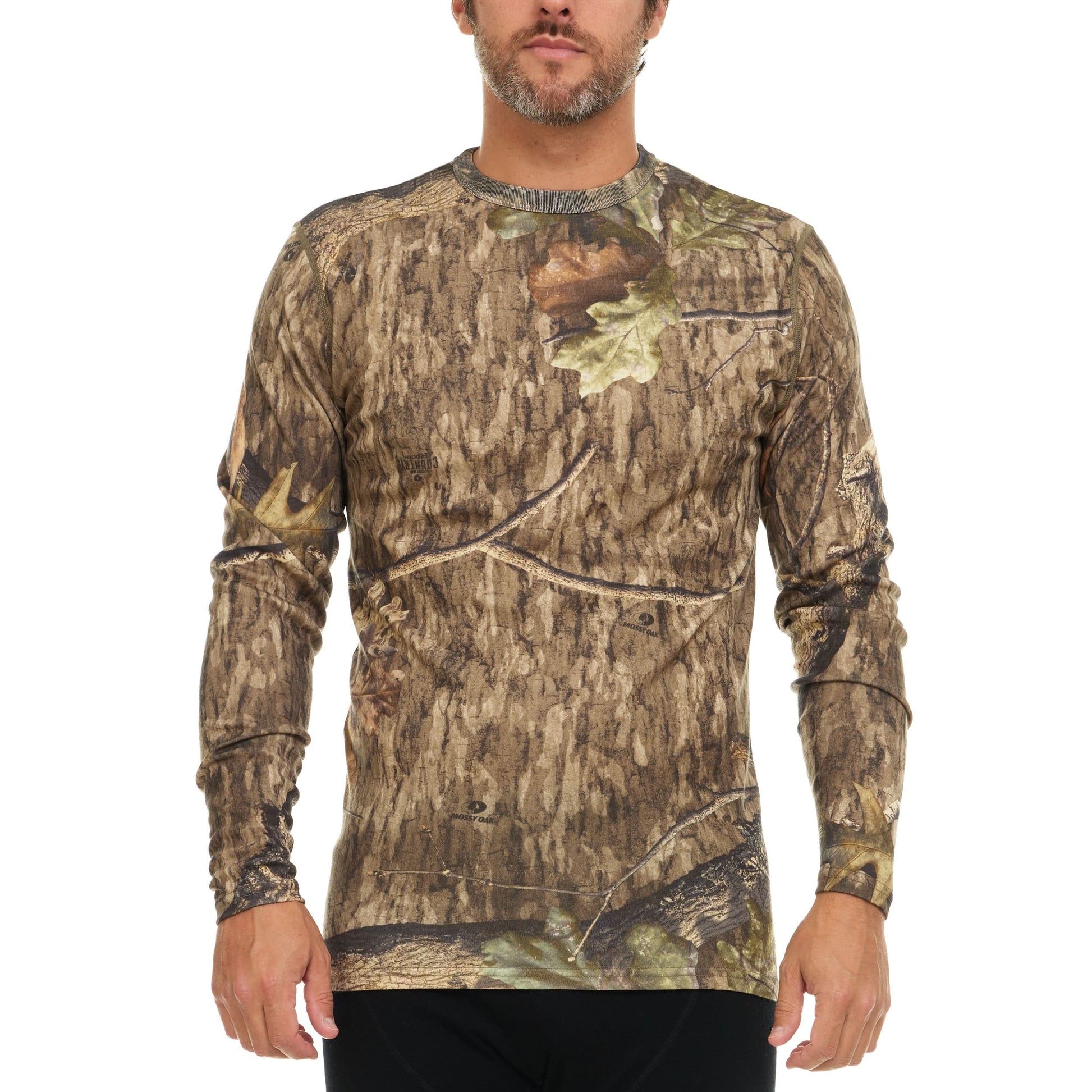 100% Merino Wool - Men's Long Sleeve Crew Shirt - Thermal Base Layer