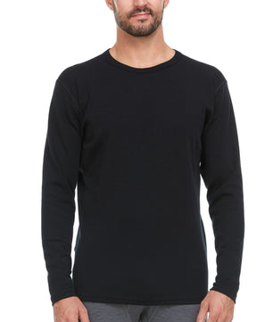 100% Merino Wool - Men's Long Sleeve Crew Shirt - Thermal Base Layer
