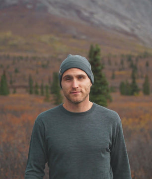 100% Merino Wool - Men's Long Sleeve Crew Shirt - Thermal Base Layer