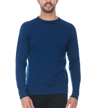 100% Merino Wool - Men's Long Sleeve Crew Shirt - Thermal Base Layer