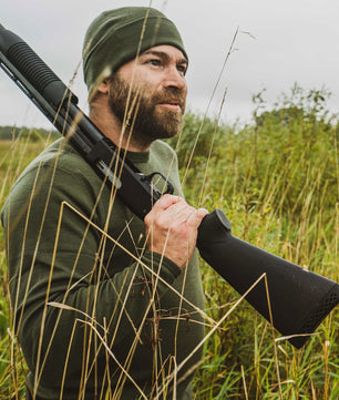 100% Merino Wool - Men's Long Sleeve Crew Shirt - Thermal Base Layer