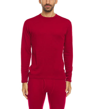 100% Merino Wool - Men's Long Sleeve Crew Shirt - Thermal Base Layer