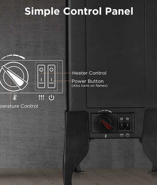 Suburbs TS17 Electric Fireplace Stove Heater