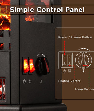 Suburbs TS17Q Electric Fireplace Stove Heater