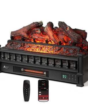 Eternal Flame EF26-LG Smart Electric Fireplace Logs, WiFi Enabled
