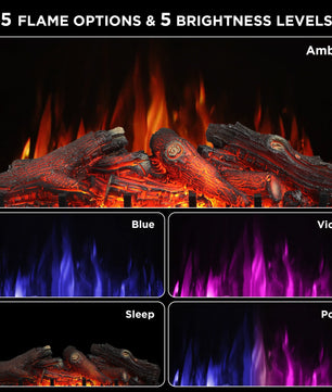 (Open Box) Eternal Flame EF30-PB Electric Fireplace Logs