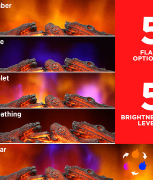 (Open Box) Eternal Flame EF26-LG Electric Fireplace Logs