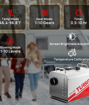 Arcade H8BP Diesel Heater, 8kW Triple Power, All-in-One Compact