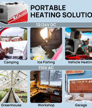 Arcade H8BP Diesel Heater, 8kW Triple Power, All-in-One Compact
