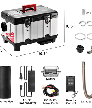 Arcade T8BP Diesel Heater, 9kW Triple Power, Toolbox Design