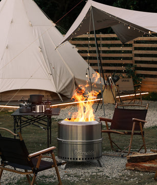 Pluto R19-SS Smokeless Outdoor Fire Pit -  Stainless Steel