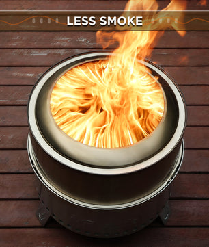 Pluto R19-SS Smokeless Outdoor Fire Pit -  Stainless Steel