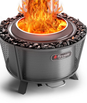Fireside Pluto R29 Outdoor Fire Pit  - Painted Black