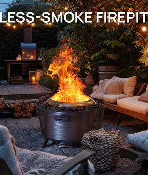 Fireside Pluto R29 Outdoor Fire Pit  - Painted Black