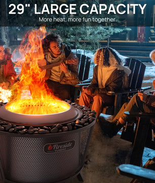 Fireside Pluto R29 Outdoor Fire Pit  - Painted Black