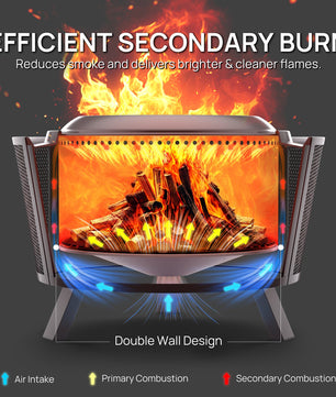 Fireside Pluto R29 Outdoor Fire Pit  - Painted Black
