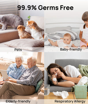 Greenland GLS04 Steam Warm Mist Humidifier, Stainless Steel 4L (1 Gal)