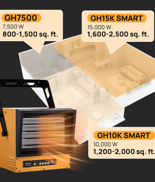 Neighborhood GH10K & GH15K Smart Garage Heater - WiFi Enable