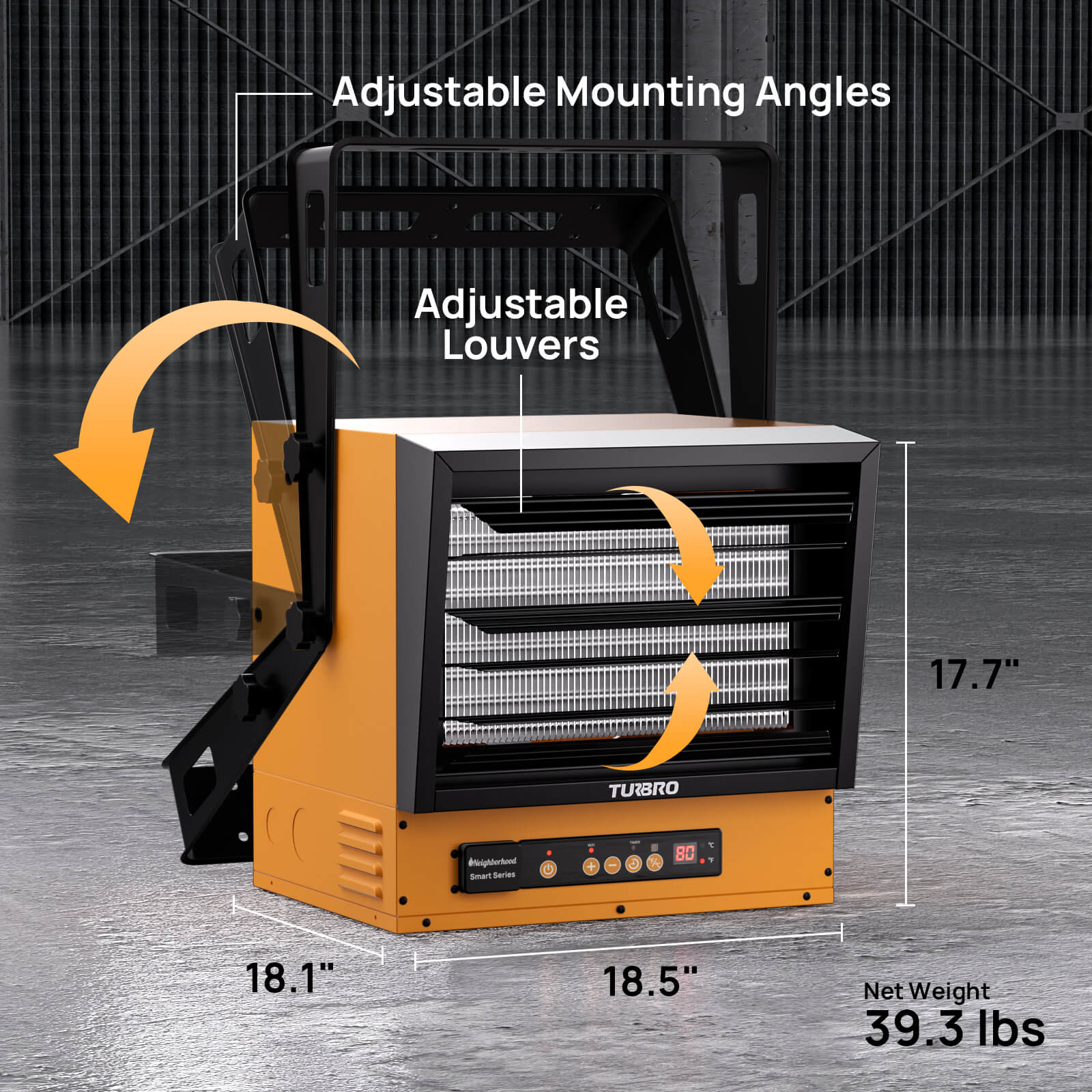 Neighborhood GH10K & GH15K Smart Garage Heater - WiFi Enable
