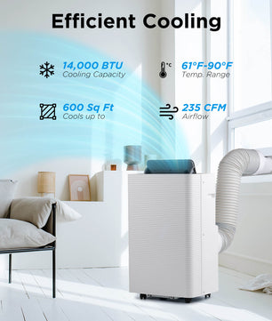 Finnmark 14,000 BTU Smart Portable Air Conditioner