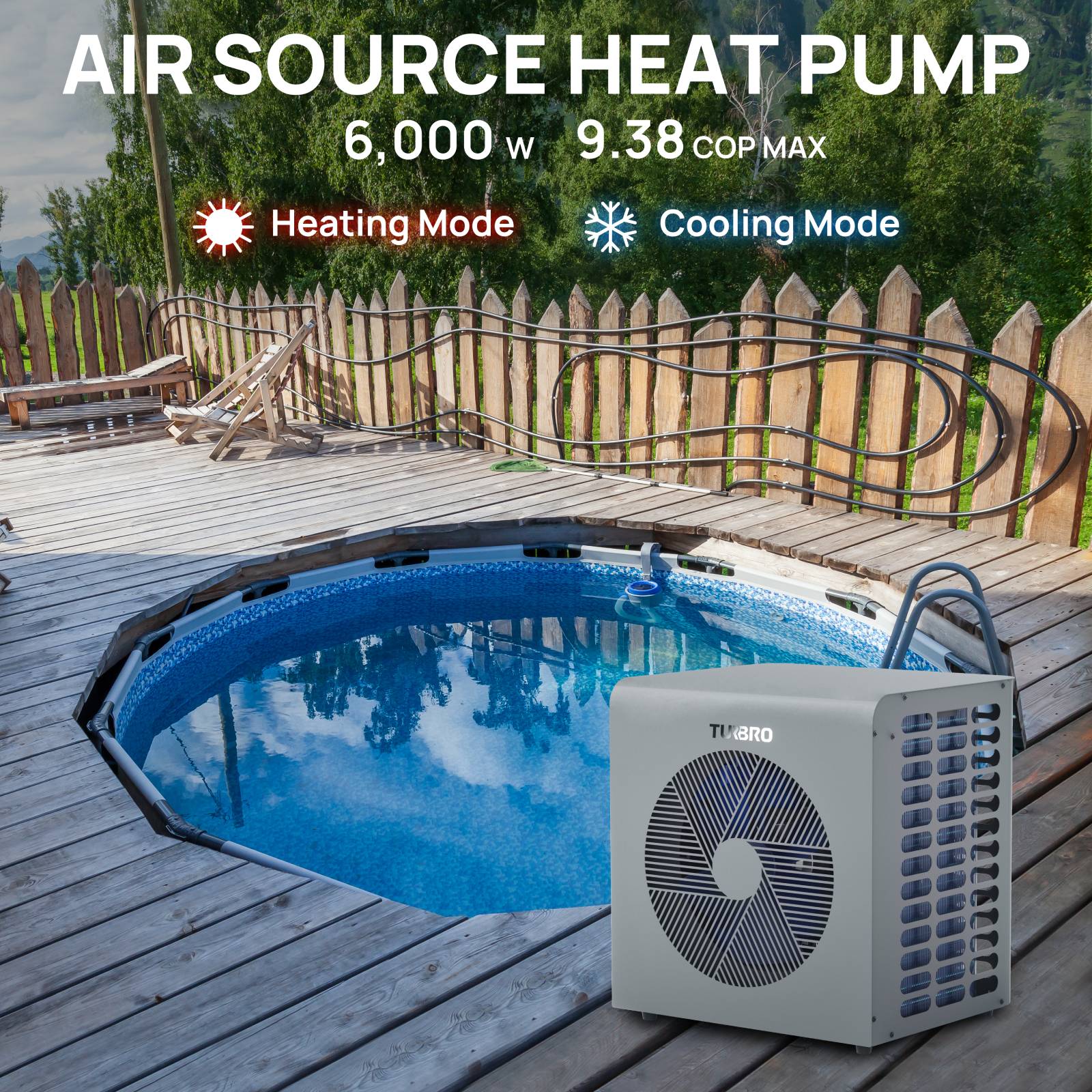 Beluga Inverter Swimming Pool Heat Pump - European version