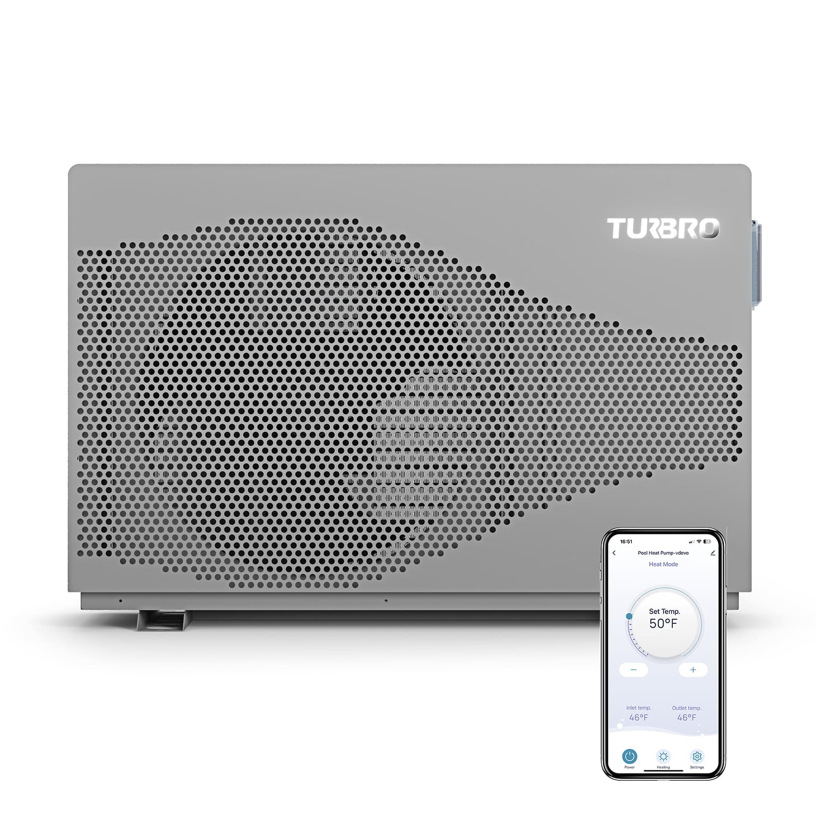 Beluga Inverter Swimming Pool Heat Pump, 33K/50K/58K/75K BTU