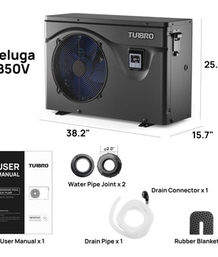 (Open Box) Beluga B50V/B75V Inverter Swimming Pool Heat Pump
