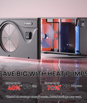 Beluga Inverter Swimming Pool Heat Pump, 33K/50K/58K/75K BTU
