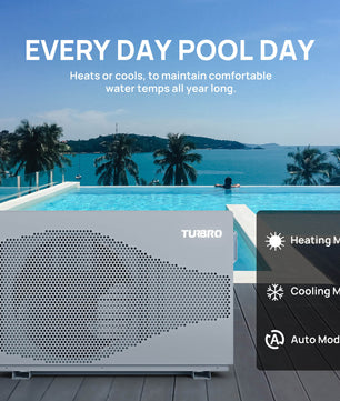 Beluga Inverter Swimming Pool Heat Pump, 33K/50K/58K/75K BTU