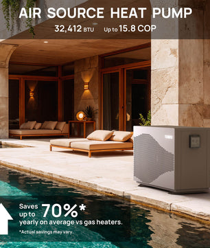 Beluga Inverter Swimming Pool Heat Pump, 33K/50K/58K/75K BTU