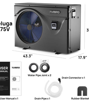 (Open Box) Beluga B50V/B75V Inverter Swimming Pool Heat Pump