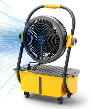 (Open Box) AirSupply MS12 Portable Mist Fan, 19,200mAh Battery & 2.9-Gallon Tank