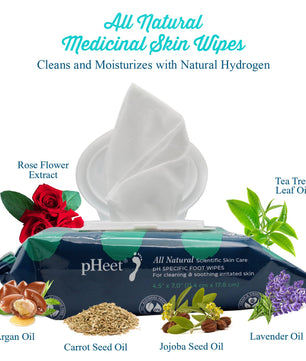 pHeet® Antifungal & Antibacterial Foot Wipes