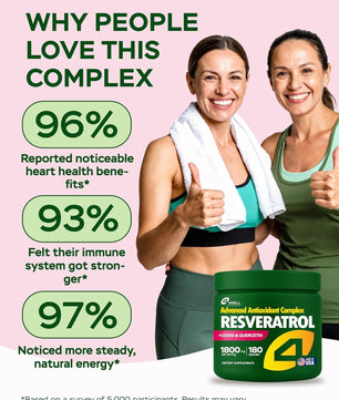 Resveratrol Supplement 1800mg Complex - 180 Capsules