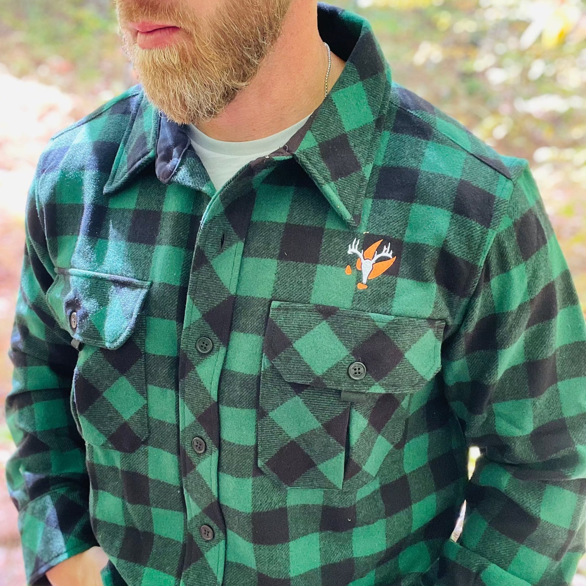 Big Woods Bucks Sportsman Guide Shirt White Mountain Woolen