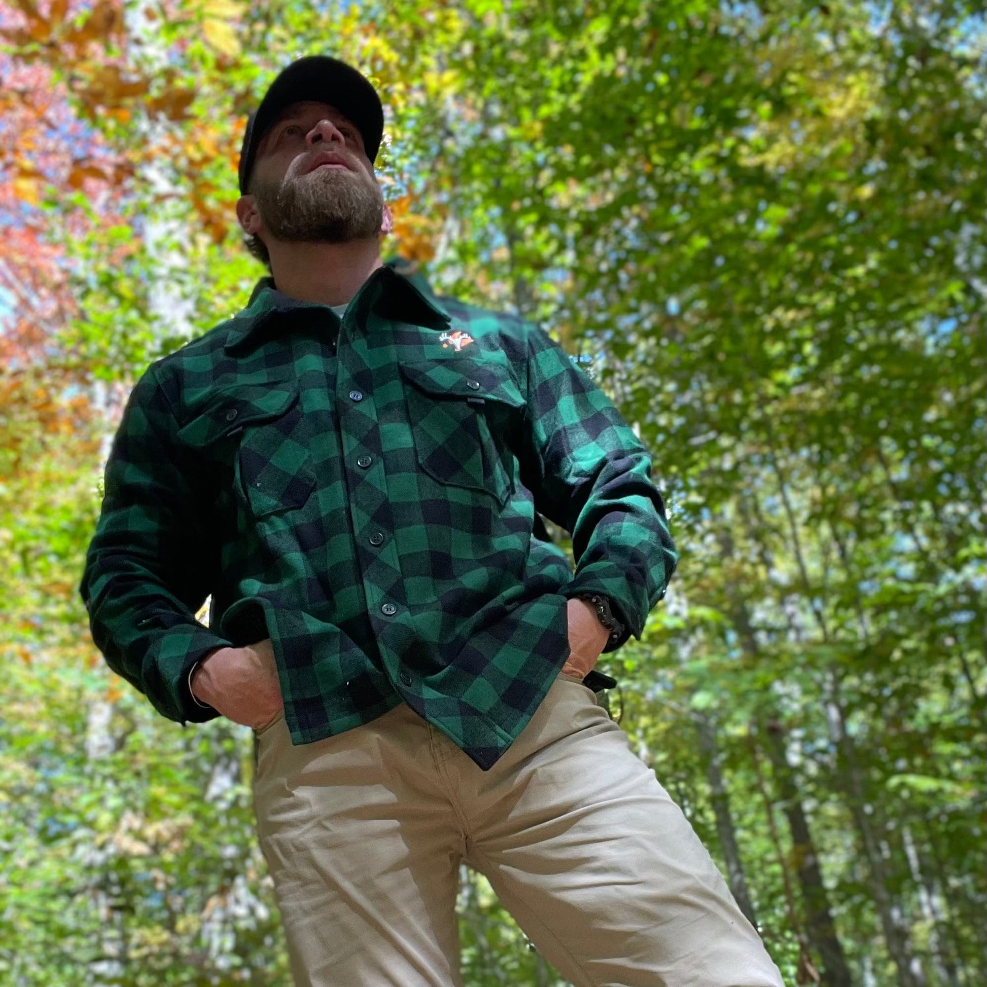 Big Woods Bucks Sportsman Guide Shirt White Mountain Woolen
