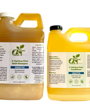 4-HAIRLESS PETS SENSITIVE SHAMPOO & CONDITIONER