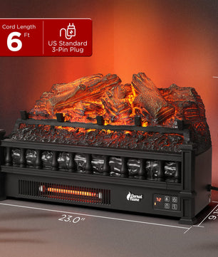 (Open) Eternal Flame EF23-LG Electric Fireplace Logs